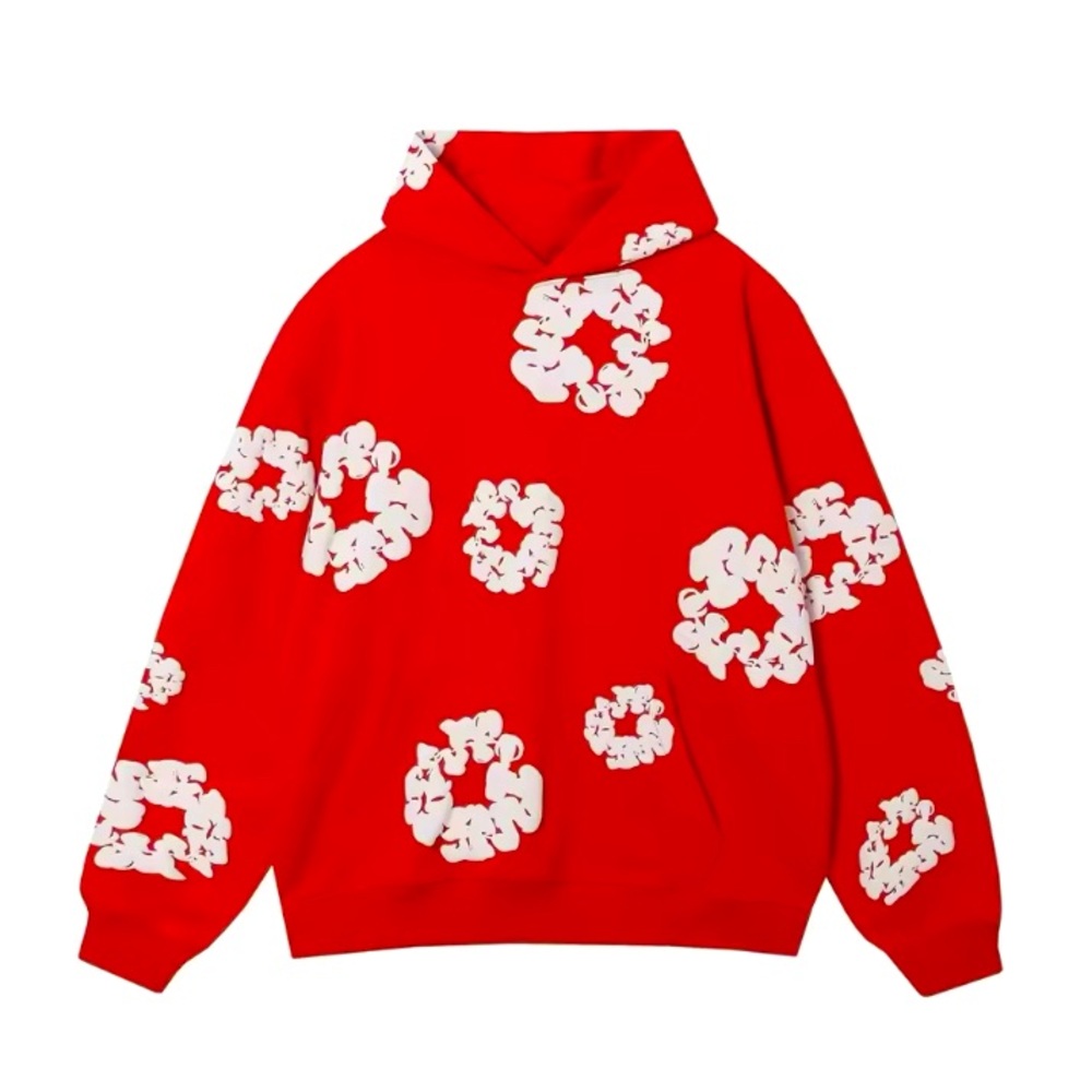 American Fashion Pattern 3D Foaming Hoodie